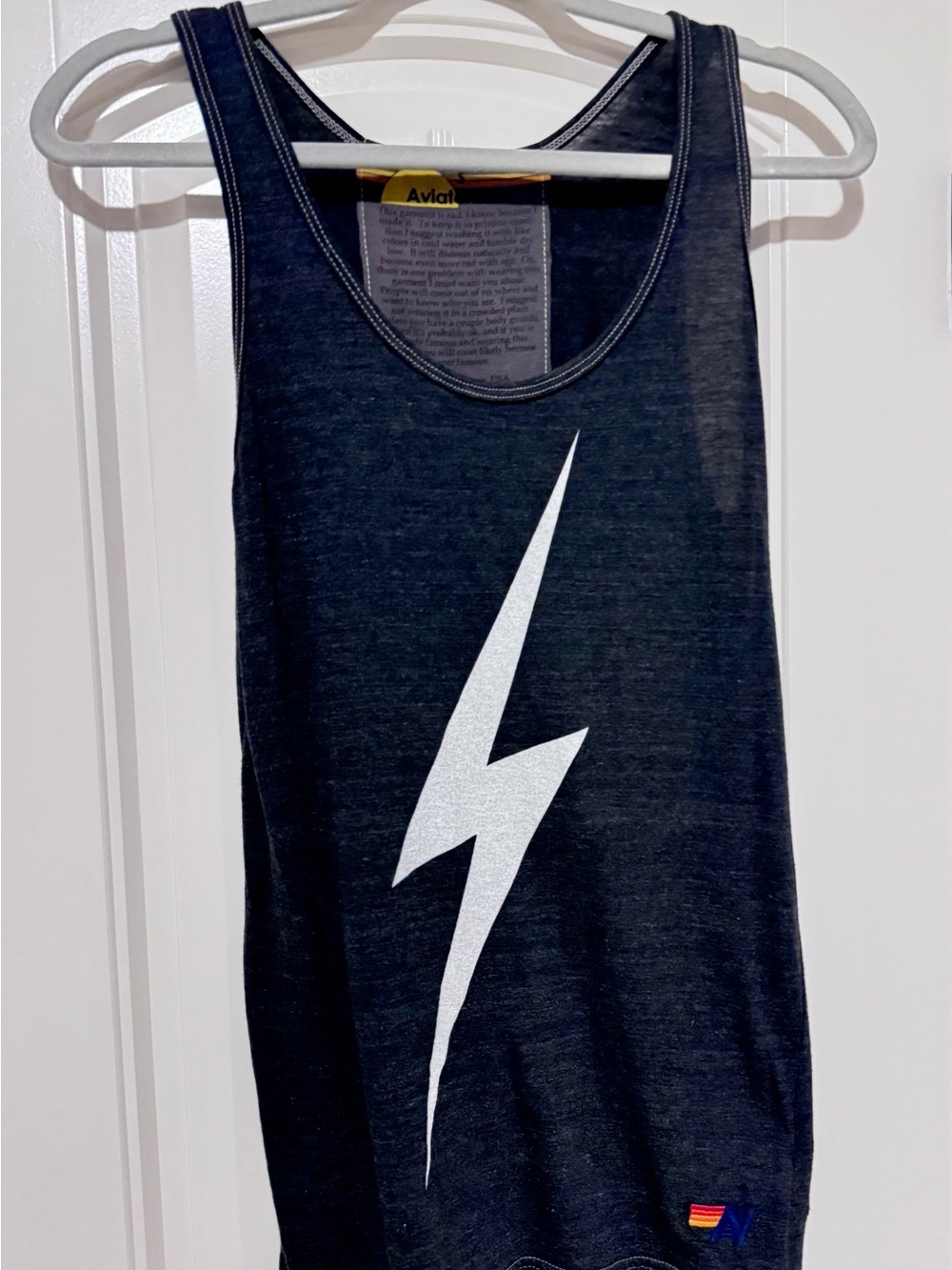 Aviator Nation Lightning Bolt Unisex Tank - Picture 2 of 5